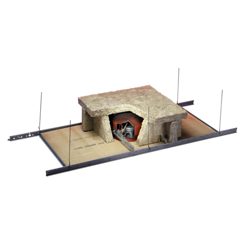 Picture of Fire Rated 8" Coaxial Speaker with 16-watt 8-watt 70V Transformer, Enclosure, and Baffle