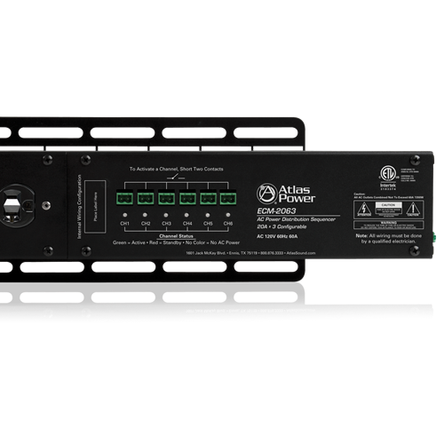 Picture of 20A+20A+20A AC Power Distribution Sequencer Raceway