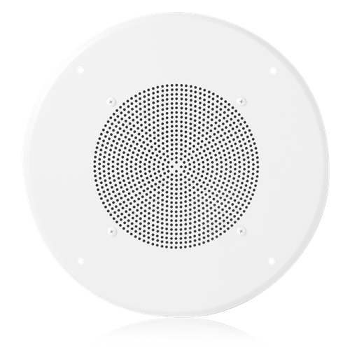 Picture of 8" Dual Voice Coil In-Ceiling Speaker for Fire Signaling with 5-Watt 70V Transformer and U51-8 Baffle