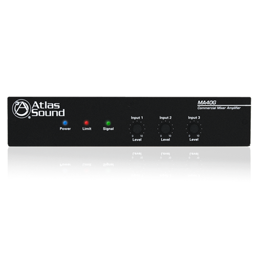 Picture of 3-Input, 40-Watt Mixer Amplifier with Global Power Supply