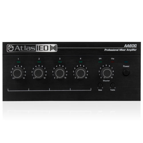 Picture of 4-Input, 60-Watt Mixer Amplifier with Global Power Supply