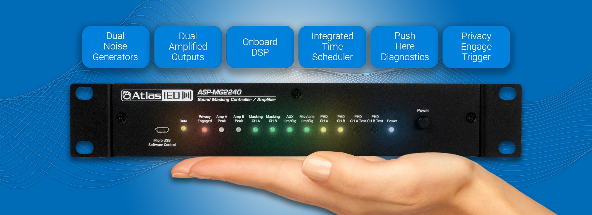 AtlasIED Introduces NEW Compact Amplified Sound Masking System