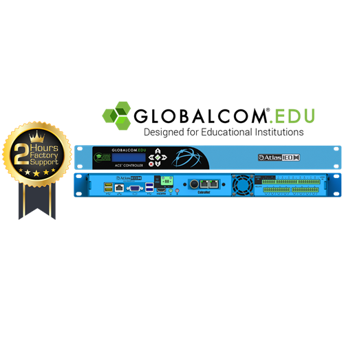 Picture of GLOBALCOM<sup>®</sup>.EDU <br />IP116-EDU-CS Announcement Control System with 16 CobraNet<sup>®</sup> Message Channels