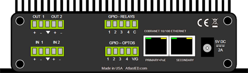 Picture of 2x2 CobraNet Audio I/O Module with Logic and Relays