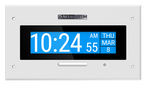 Picture of PoE+ Indoor Wall Mount LCD Endpoint with Talkback Microphone and LED Flasher