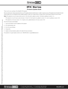 IPX Endpoint Firmware Update Guide (1 page)