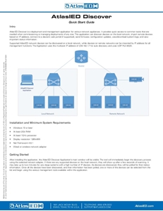 AtlasIED Discover Quick Start Guide (9 pages)