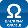 2/4/8 Ohm Capable